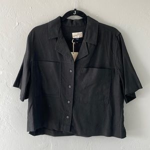 CROPPED BUTTON UP